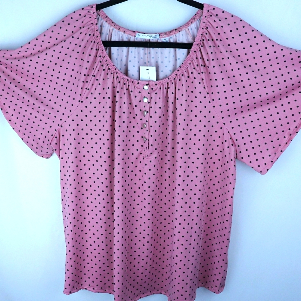 Notations women blouse plus 3X